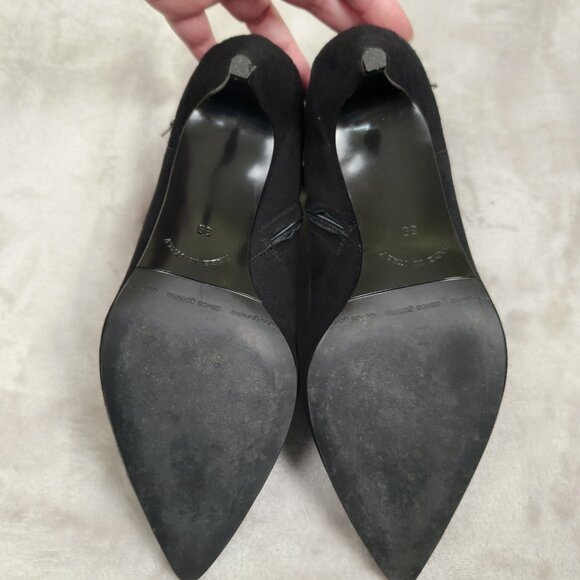 GRIGIARANCIO Suede Booties Black Made in Italy Size EU 39 - Picture 5 of 11